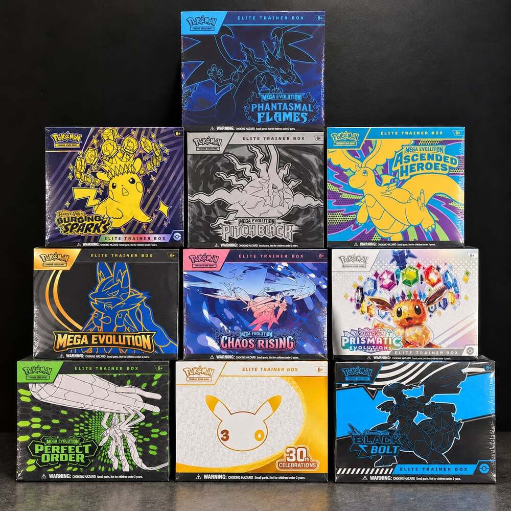 Pokemon TCG Lot of 10 Sealed Elite Trainer Boxes  brand new
